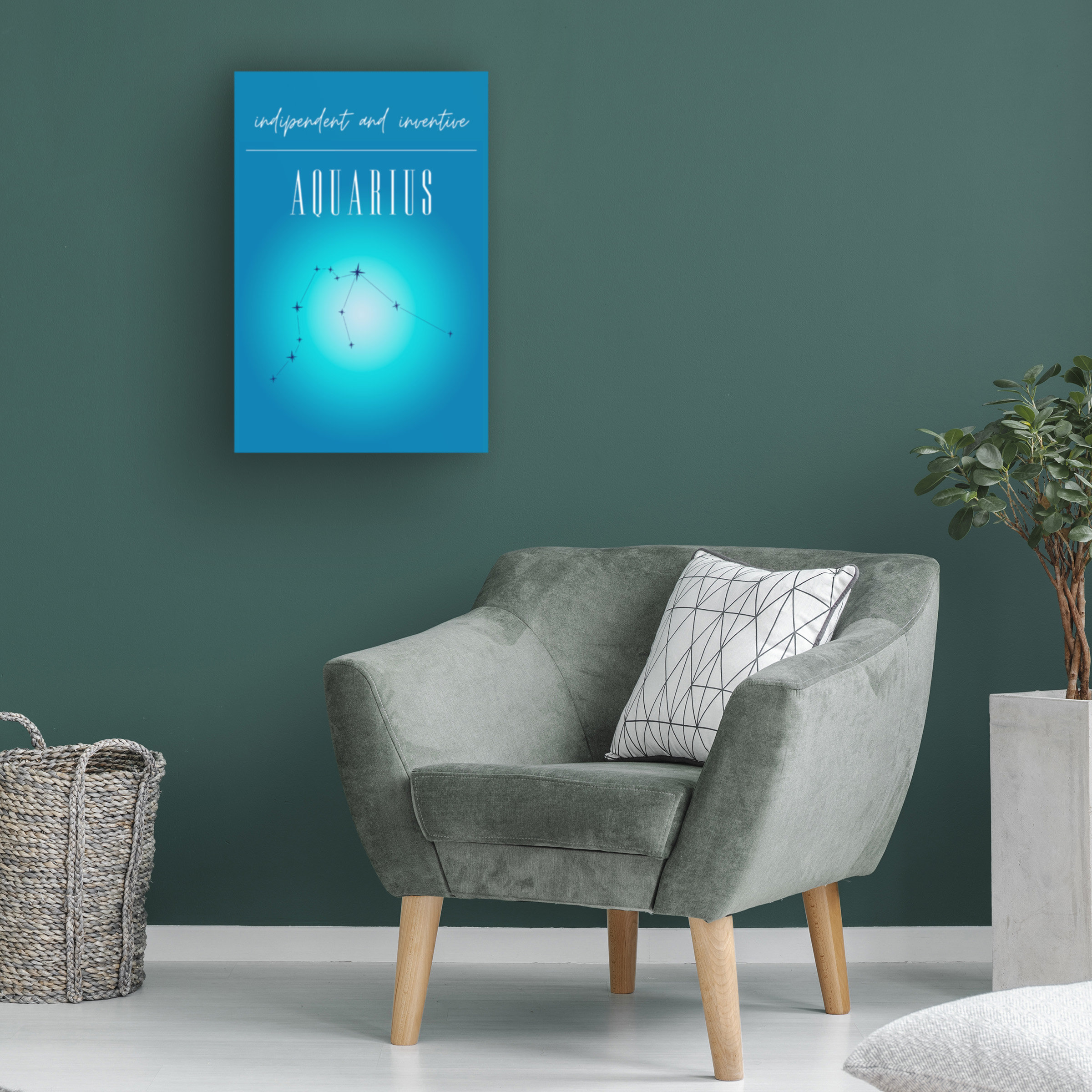 Trinx " Aquarius Zodiac " by Amelie Wayfair